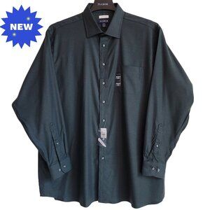 18.5 36/37 Green Dress Shirt Traditional Fit Jos A Bank New 2X Solid Mens Opened